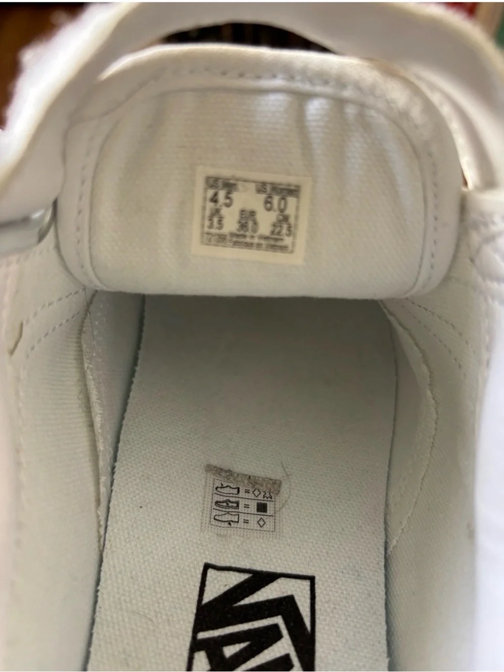 Vans Big Kid White Velcro Triple-Strap Sneakers